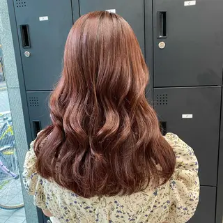 ミディアム カラー パーマ ヘアアレンジ メンズ キッズ ネイル マツエク・マツパ アイブロウ 似合わせカラー♡髪質 改善🎀サトカ🍒のヘアスタイル