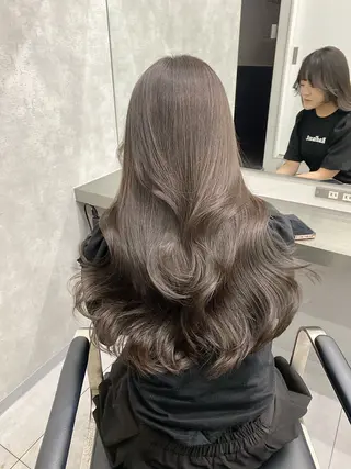 ロング カラー 京都レイヤーカット うえひのヘアスタイル