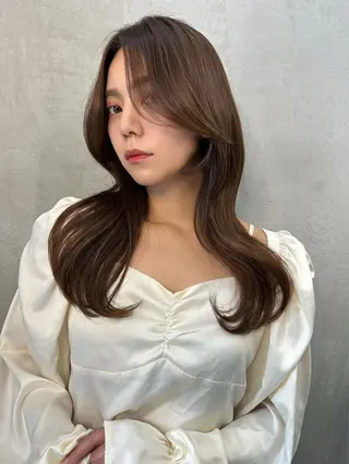 ロング レイヤーカット/艶カ ラー/chihiroのヘアスタイル