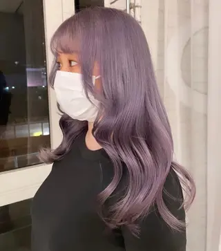 ロング カラー 艶ハイトーン👑♡ NATSUKIのヘアスタイル