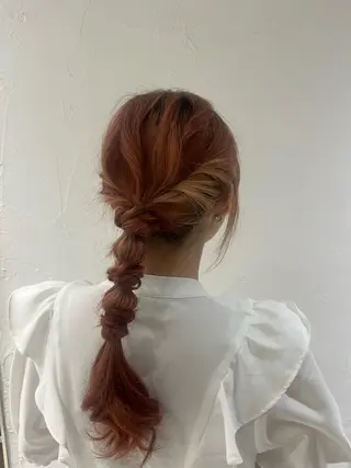 ロング ボブパーマ／アレンジ Onのヘアスタイル