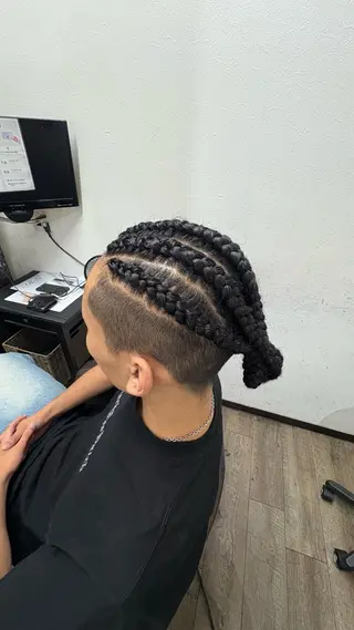 ヘアアレンジ メンズ エクステ/大須/黒坂 佳乃のヘアスタイル