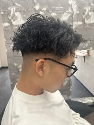 ショート パーマ メンズ Seaツイスト/ ユウガのヘアスタイル
