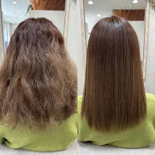 セミロング カラー パーマ 池田 雄太 ✨美髪縮毛矯正✨のヘアスタイル