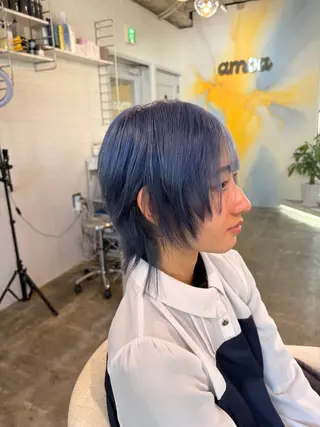 ミディアム カラー 松澤 勇輝のヘアスタイル