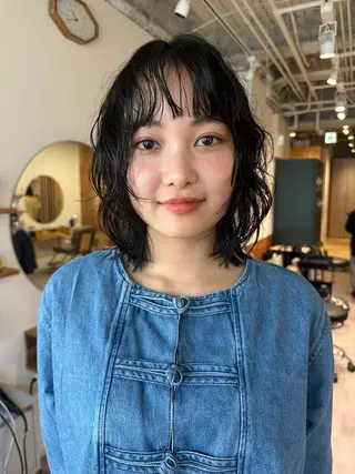 パーマ sea by luvismけやき通り2号店所属・ボブ/ショート/ 縮毛矯正/岸本恭明のヘアスタイル