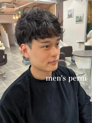 ショート パーマ メンズ SALOWIN恵比寿所属・ヘッドスパで脳を 整える✨chacoのヘアスタイル