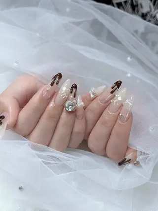 ネイル Mai🪽 ワンホン/ちゅるんのネイルデザイン