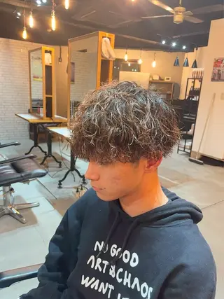 ミディアム カラー メンズ 🇰🇷メンズサロン DIO金井蒔士のヘアスタイル