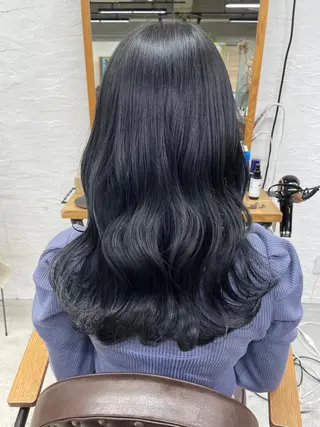 セミロング カラー unico.所属・韓国ヘア/暖色カラー 新美多英のヘアスタイル