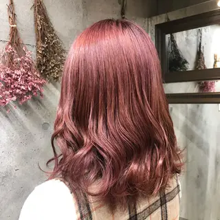 セミロング カラー wakana 【ブリーチカラー】のヘアスタイル