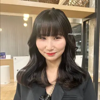 ロング rio￤ブラウン￤暗 髪￤縮毛矯正🌙のヘアスタイル