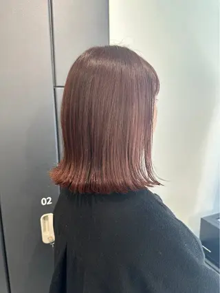 ミディアム カラー kei/透明感カラー /縮毛矯正/メンズのヘアスタイル