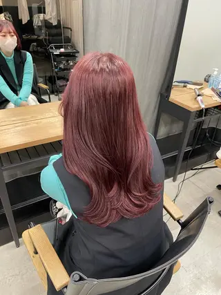 ミディアム 女性らしいモテヘア 韓国ヘアhikariのヘアスタイル