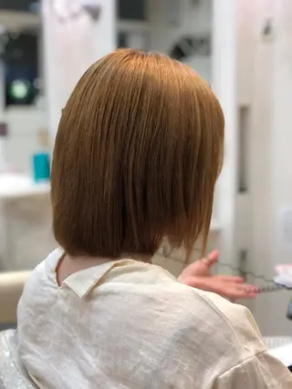 ミディアム パーマ ダメージレス 桧山店長のヘアスタイル
