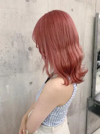 セミロング カラー ヘアアレンジ 💕ブリーチ/ヘアメ 🎀YUUKAのヘアスタイル
