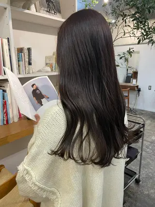 ロング 【arc】Ruri コテ巻き風パーマのヘアスタイル