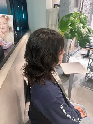 ミディアム パーマ ROCAReTA kyoto所属・ながたに あやか🎀のヘアスタイル