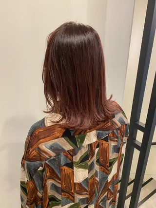 ミディアム カラー 🍑 モモカ🍑のヘアスタイル