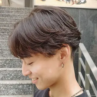 ショート パーマ メンズ さくらば ここのヘアスタイル