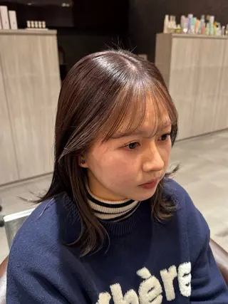 セミロング カラー 清水 菜々子のヘアスタイル