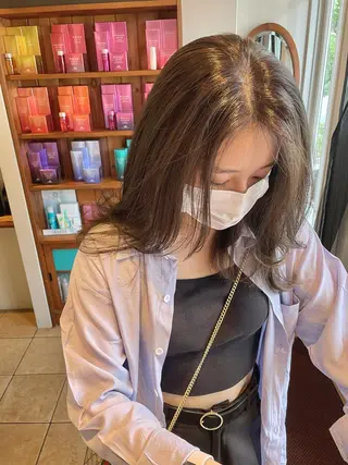 ロング カラー 渡辺 瑠美のヘアスタイル