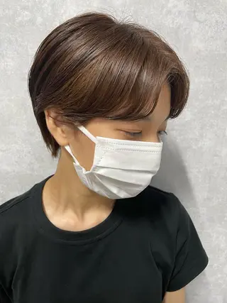 ショート C’LD hair  produce /シールドヘア所属・モテ髪/ボブ/ショー ト/アダチフウトのヘアスタイル