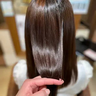 ミディアム カラー パーマ エイジングケア特化 美容師✂️山崎竜二のヘアスタイル