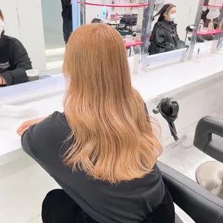 ロング トレンドモテカラー 🩷色落ちまで可愛くのヘアスタイル