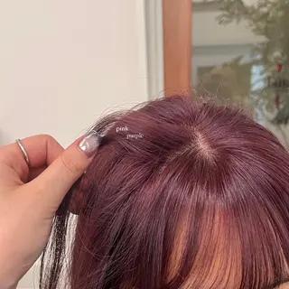 ミディアム カラー Garland  Ginza所属・モモ🍑 レイヤー/ボブ/暖色のヘアスタイル