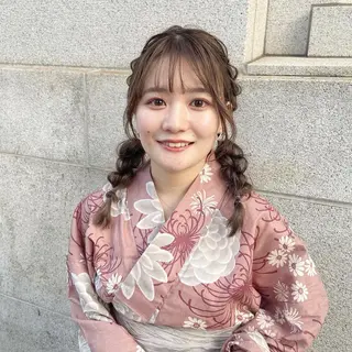 セミロング ヘアアレンジ 🫧 nanaco🫧のヘアスタイル