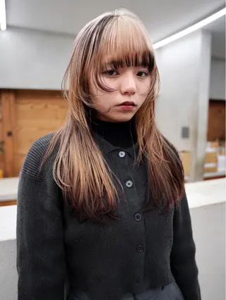 ミディアム カラー デザイン/レイヤー Kaito🐩/栄のヘアスタイル