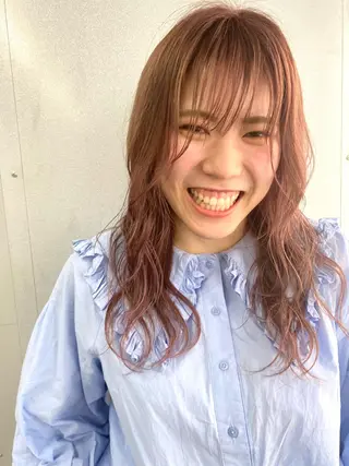 セミロング カラー ANY mikuのヘアスタイル