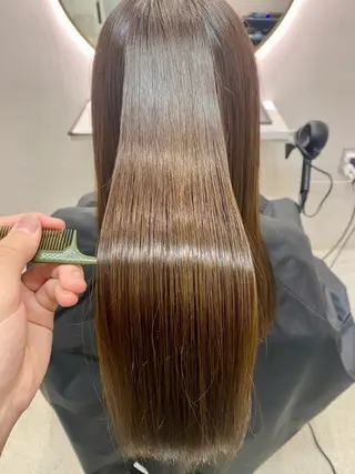 ロング 韓国🇰🇷艶髪 ケアカラーSHURIのヘアスタイル