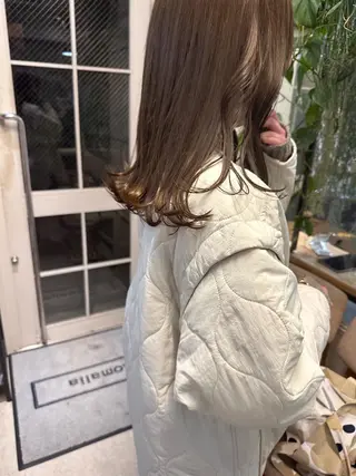 セミロング カラー REINA☁️透明感 カラー/ぷつっと♡のヘアスタイル