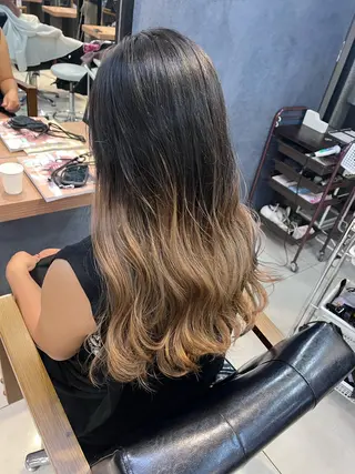 ロング カラー ヘアアレンジ メンズ キッズ GO TODAY SHAiRE SALON所属・透明感カラー🤎 ゆりのヘアスタイル