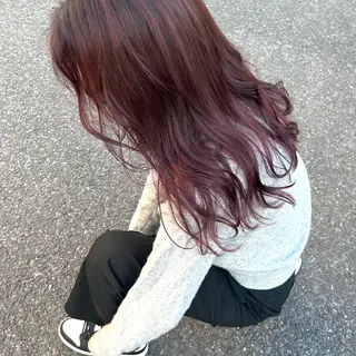 セミロング カラー 大久保 佳那のヘアスタイル