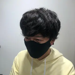 ショート カラー パーマ ヘアアレンジ メンズ パーソナルカラー合わ せたカラー🤍なつみのヘアスタイル