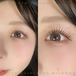 マツエク・マツパ MicoNoa所属・MicoNoa Asamiのマツエク・マツパデザイン