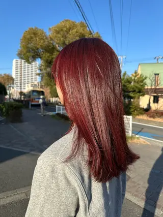 セミロング 梅津 桜子のヘアスタイル