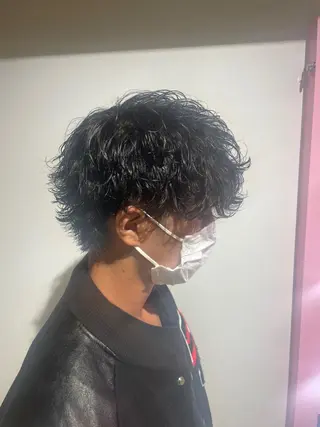 ショート カラー パーマ メンズ 【メンズサロン】 BLUCK 横浜のヘアスタイル