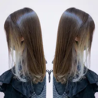 セミロング SOU/エクステ /ダブルカラーのヘアスタイル