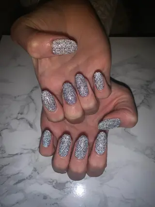 ネイル はな💎ネイル ワンホン、長さ出しのネイルデザイン