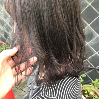 ミディアム レイヤーウルフ エクステ磯部のヘアスタイル