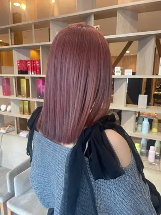 セミロング カラー 髪質改善カラー🌈✨ 加藤 愛のヘアスタイル