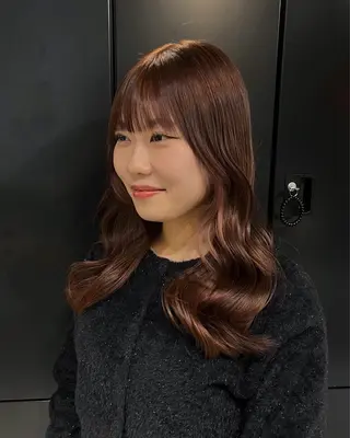 ロング カラー hashimoto kaedeのヘアスタイル