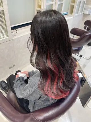 ロング mana/メンズ/ ヘアセット/ブリーチのヘアスタイル