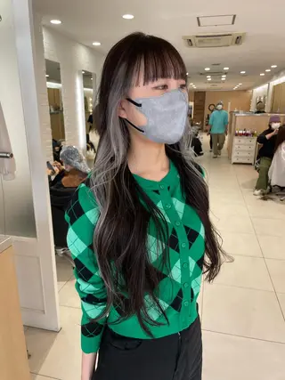 ロング nuu 栄所属・🧸SAKI🎀 韓国レイヤーのヘアスタイル