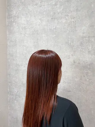 ロング カラー 艶カラー×デザイン カラー特化/値賀大樹のヘアスタイル