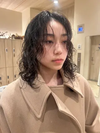 ミディアム パーマ tricca  ginza所属・ボブ・レイヤー ・パーマ【iri】のヘアスタイル